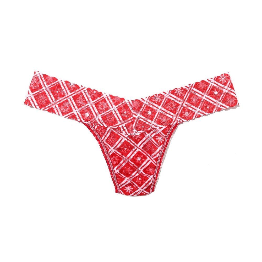 Hanky Panky Signature Lace® Printed Low Rise Thong – Winter Wonderland | Limited